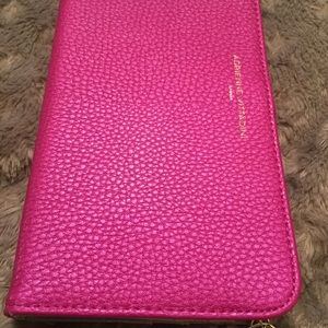 Adrienne Vittadini Hot Pink Wallet Wristlet